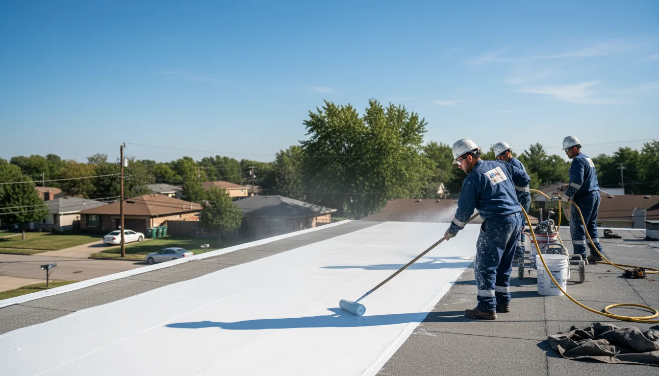 Commercial roof coating in Schulenburg, TX near me